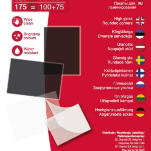 Lamineerimiskile A4 College Antistatic 100mkr (216x303mm), 100 lehte