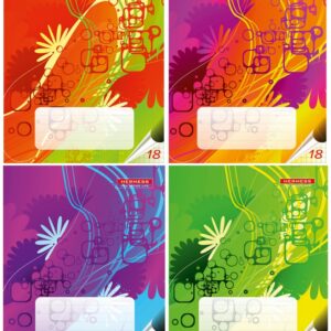 Vihik 18 lehte ruut Osiris, neoonvärvides joonistused