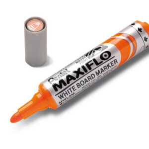 Valge tahvli marker MAXIFLO kooniline oranz