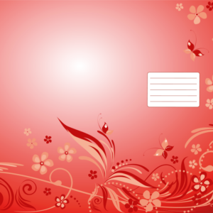 Töövihiku kattepaber (490*350 mm), 50 lehte pakis, punane