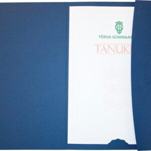 Diplomi kaaned A4, kartong, taskuteta, sinine