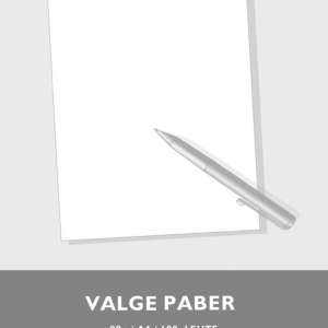 Tarbepaber A4, valge, pakis 100 lehte