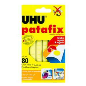 Kleepemass UHU Tac Patafix kollane, 80tk pakis