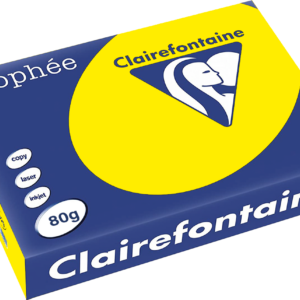 Värviline paber Trophee A4 80 g, kanaarikollane