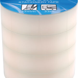 Kleeplint 12mm x 33m CLEAR, 4tk hind (59660)