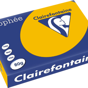 Värviline paber Trophee A4 80 g, päevalillekollane