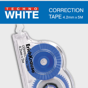 Korrektuurlint 4,2mm x 5m TECHNO WHITE MINI, riputuspakis