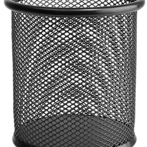 Pliiatsitops Compass 90x100mm, metallvõre, ümar, must