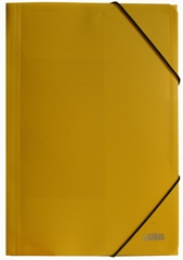 Nurgakummiga plastmapp A4 Osiris, kollane