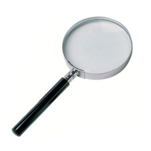 Luup 3x, läbimõõt 63mm, metallist käepidemega