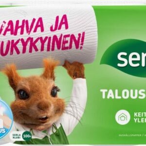 Majapidamispaber Serla Orava 4rulli pakis, 2kihiline, valge