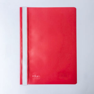 Plastkiirköitja A4, esikaas läbipaistev, punane (01)