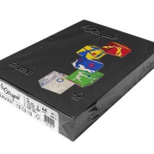 Värviline kartong Le Cirque A4 160 g, must (Nero 400), 250lehte