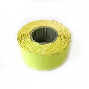Hinnapüstoli etikett 26x16mm, kollane, 1000tk rullis