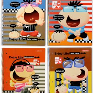 Spiraalkaustik A4 60 lehte ruut ENJOY LIFE, perfo