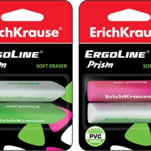 Kustutuskumm ERGOLINE Prism 60x14x14mm, 2tk riputuspakis