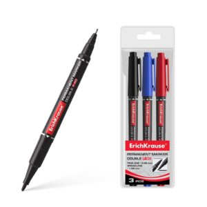 Marker kahe otsaga P-80 0,45mm/1,65mm, 3 erivärvilist riputuspakis