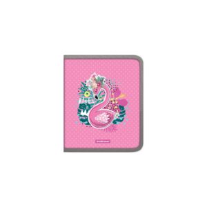 Plastmapp tõmblukuga A5+ Rose Flamingo