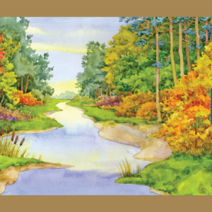 Akvarellplokk A3 200 g, 15 lehte – maastik