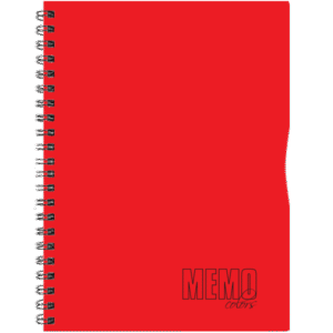 Memo Colour A4 joon, 80 lehte, punane