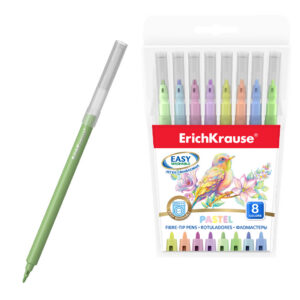 Viltpliiatsid 8 värvi Pastel Easy Washable