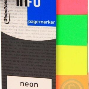 Märkmepaber-järjehoidja Infonotes 12x50mm 4värvi