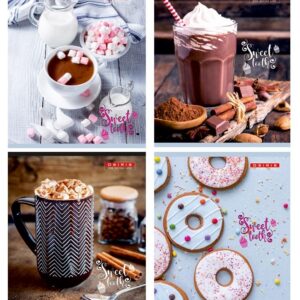 Kaustik A5 96 lehte ruut, SWEET TOOTH