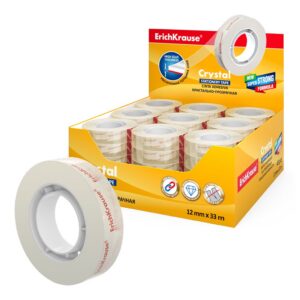 Kleeplint 12mm x 33m CRYSTAL, müügialusel (45)