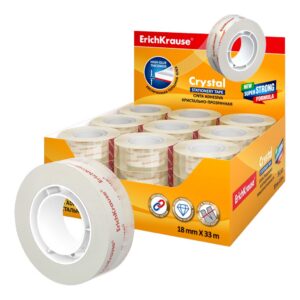 Kleeplint 18mm x 33m CRYSTAL, müügialusel (36)