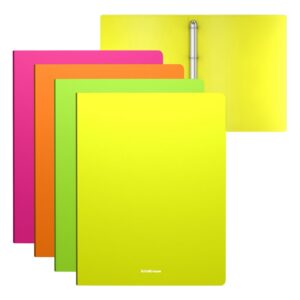 Rõngaskaas A4 4 rõngast, selg 24mm Matt Neon, 4värvi assortii