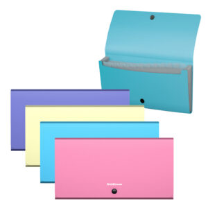 Lõõtsmapp C65 Matt Pastel, 12 taskut, assortii