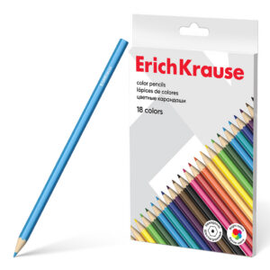 Värvipliiatsid 18 värvi Erich Krause, kartongpakis