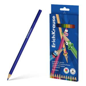 Värvipliiatsid kolmnurksed 12 värvi Color Friends, puiduvaba