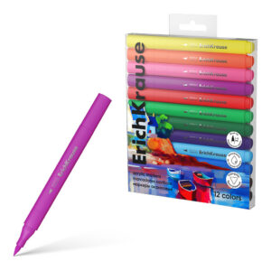 Akrüülmarkerite komplekt Art Spirit, 12 värvi, pintselots