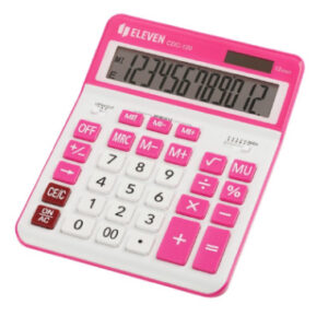 Kalkulaator Eleven CDC120WH/RDE, 12 kohta, valge/roosa