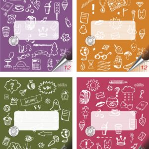 Vihik 12 lehte ruut, Osiris, 80gr, tugev kartongkaas