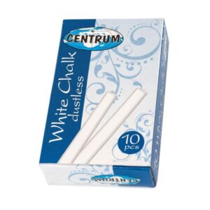 Kriit, koolikriit valge 80mm, läbimõõt 7,5 mm, 10 tk pakis