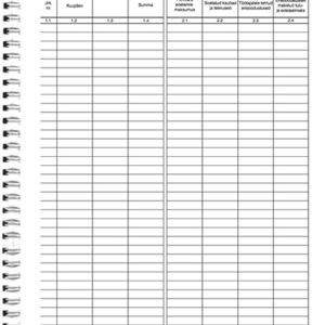 Blankett FIE Tulude ja kulude arvestusraamat A4, spiraalköide