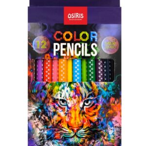 Värvipliiatsid 12 värvi MAXI Jumbo, Osiris