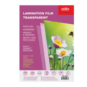 Lamineerimiskile A3 Osiris Gloss 100mkr, 100 lehte