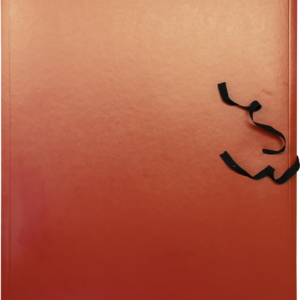 Mapp kartongist A3 3-klapiga paeltega, punane