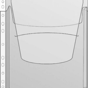 Köidetav kängurutasku A4 170mic, klapiga