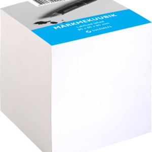 Märkmekuup 8,5×8,5 cm valge, lahtine