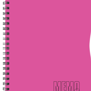 Memo Colour A5 ruut, 80 lehte, roosa