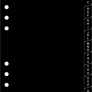 Manager-A5 (70mm) plastregister A-Ü