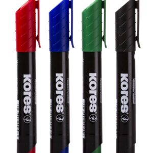Markeri komplekt KORES XP1, ümar permanent, 4 värvi