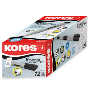 Marker, tahvliploki marker KORES XF1, must