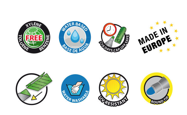 Marker, tahvliploki marker KORES XF1, sinine | Kasseti Expert