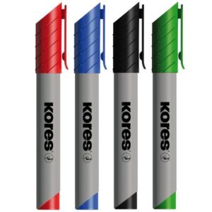 Markeri komplekt, tahvliploki marker KORES XF1, 4 värvi