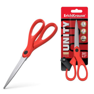 Käärid 16 cm Unity, 2D+ teritus, punane riputuspakis